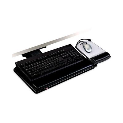 3M Knob Adjust Keyboard Tray With Highly Adjustable Platform, Black (MMMAKT80LE) Each 3M™ Keyboard Drawers/Platforms