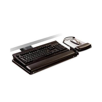 3M Sit/Stand Easy Adjust Keyboard Tray, Highly Adjustable Platform,, Black (MMMAKT180LE) Each 3MTM Keyboard Drawers/Platforms