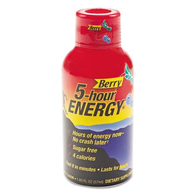 5-hour ENERGY Energy Drink, Berry, 1.93oz Bottle, 12/Pack (AVTSN500181) Pack of 12 5-hour ENERGY® Energy Drinks