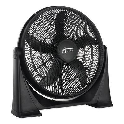 Alera 20" Super-Circulator 3-Speed Tilt Fan, Plastic, Black (ALEFAN203) Each Alera® Air Cooling Equipment