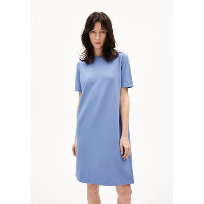 MAAILANA - Frauen Regular Fit Kleid - blau (Größe: S)