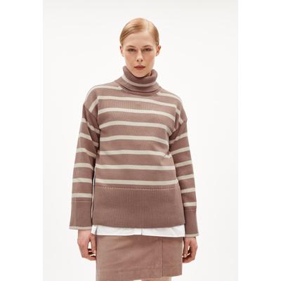 CHANAA STRIPES - Frauen Loose Fit Strickpullover - mehrfarbig (Größe: S)