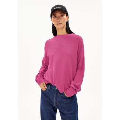 MERINAA LINKS LINKS - Frauen Loose Fit Strickpullover - rose (Größe: L)