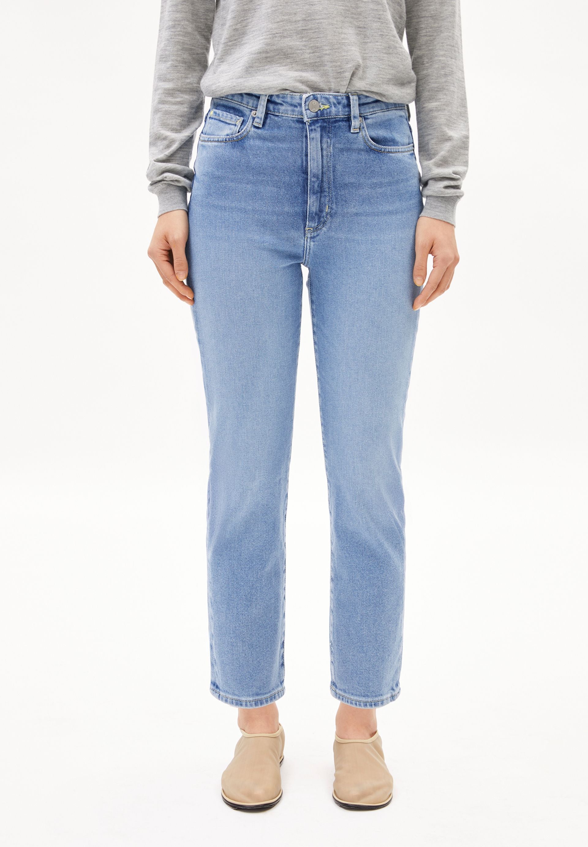 LEJAANI | Slim Jeans Bio-Baumwoll Mix X-Stretch - blau (33-28)