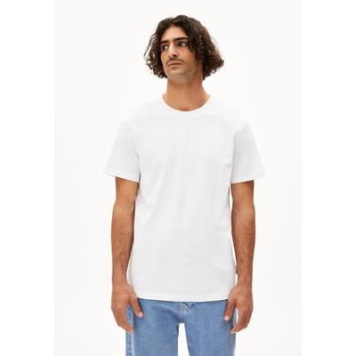 MAARKOS - Männer Relaxed Fit T-Shirt - weiss (Größe: S)