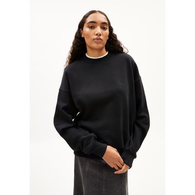 ALIZAA - Frauen Oversized Fit Sweatshirt - schwarz (Größe: M)