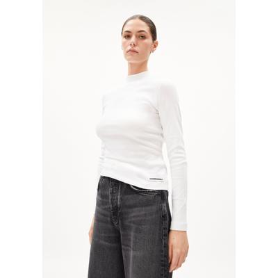FATIMAARA | Ripp-Longsleeve Slim Fit aus Bio-Baumwoll Mix - weiss (M) Image