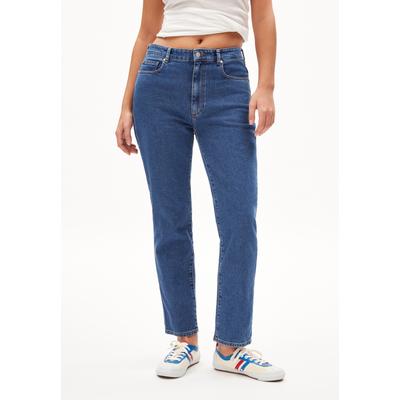 LEJAANI - Frauen Slim Fit Jeans - blau (Größe: 33/28) Image