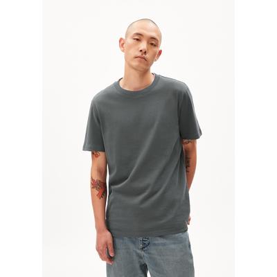 MAARKOS - Männer Relaxed Fit T-Shirt - grau (Größe: M)