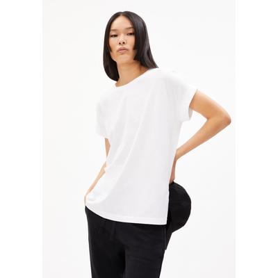 IDAARA - Frauen Loose Fit T-Shirt - weiss (Größe: L)