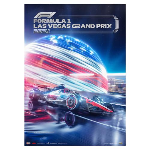 Formel 1 Las Vegas Grand Prix – Stadt der Lichter – Offizielles Eventplakat 2024