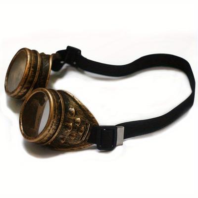 TEMU Retro Punk Steam Glasses Goggles For Festival Cosplay Decorative Props Image
