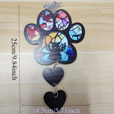 TEMU Acrylic Pet Memorial Suncatcher, Personalized With Dog Breed & Name, Sympathy Gift For Loss Of Dog, Dog Remembrance Ornament, Pet Memorial Decor Image