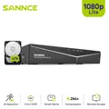 SANNCE 1080N 4 canali 5 in 1 DVR sicurezza CCTV DVR 4CH DVR ibrido supporto AHD TVI CVI CVBS