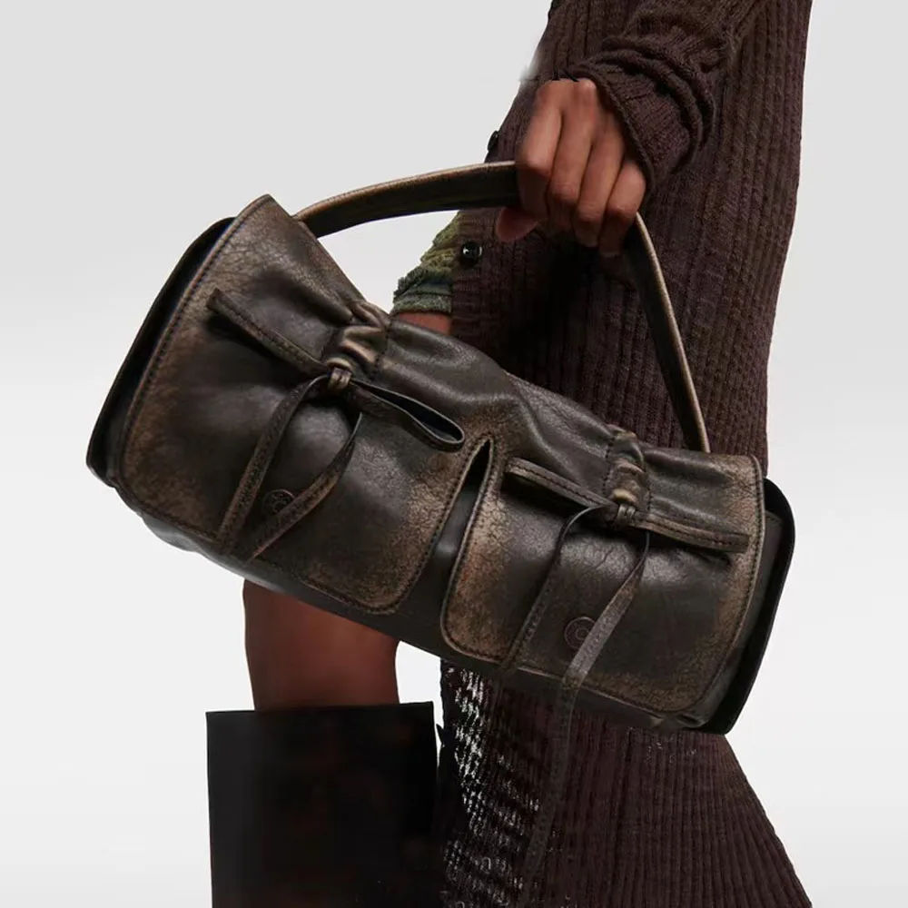 Sacs à main et bourses de luxe de styliste pour femmes, sacs à nœud avec cordon de serrage pour Moto et vélo, nouvelle collection 2024