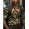 2024 Camicia da uomo casual nuova quotidiana Camicia a maniche lunghe da uomo stampata mimetica militare Camicia da uomo di moda da strada all