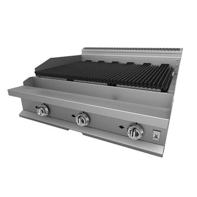 Hestan HCH36 LP 36" Heavy-Duty Gas Charbroiler w/ Cast Iron Grates - Liquid Propane, LP Gas, Stainless Steel, Gas Type: LP