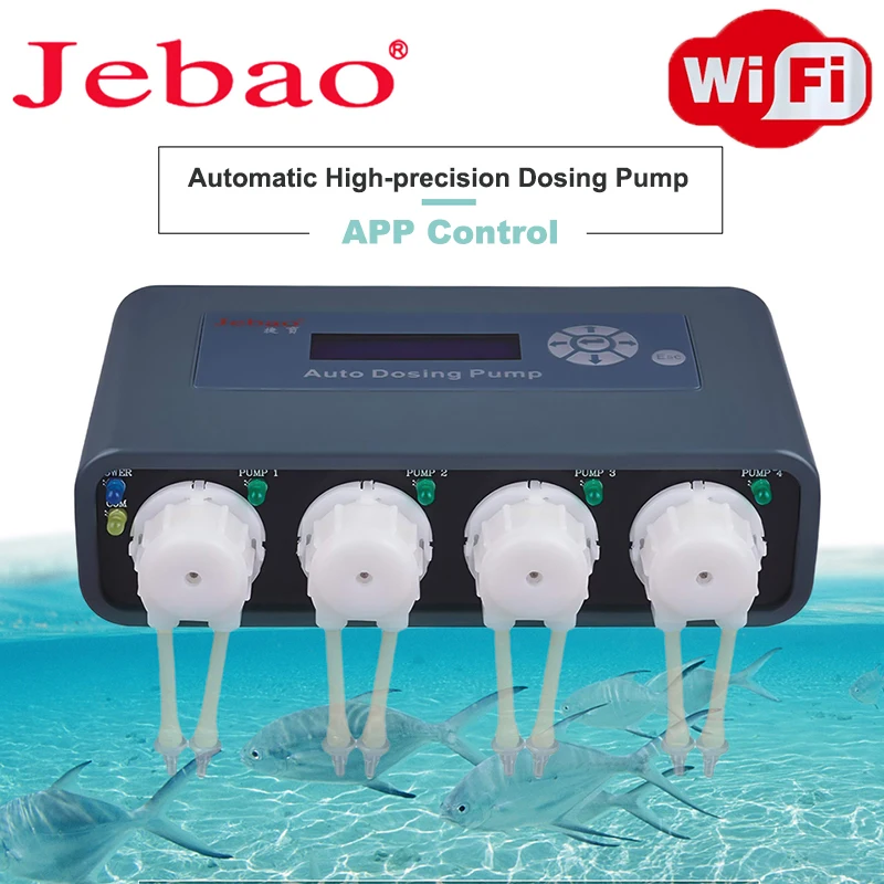 Pompa Dosatrice Automatica per Acquario con Controllo WiFi e App, per Acquari d'Acqua Dolce e Salata, Barriera Corallina e Vasche per Pesci