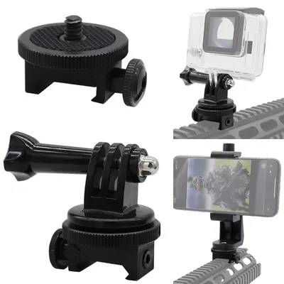 Tactical 20mm Picatinny Rail Mount Mobile Phone Sport Camera Holder Mount For For Iphone Cell Phones Gopro Sports Camera