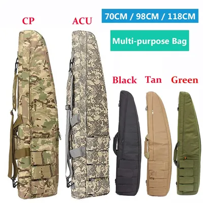 Tactical Waterproof Heavy Duty Gear Long Gun Bag Hunting Holster Shooting Airsoft Accessories Molle Sniper Rifle Scope Gun Case