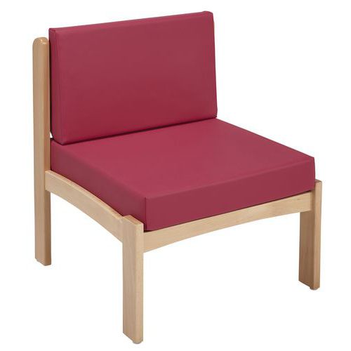 Chauffeuse Autize Structure Naturel Pvc Fuchsia - Manutan Expert