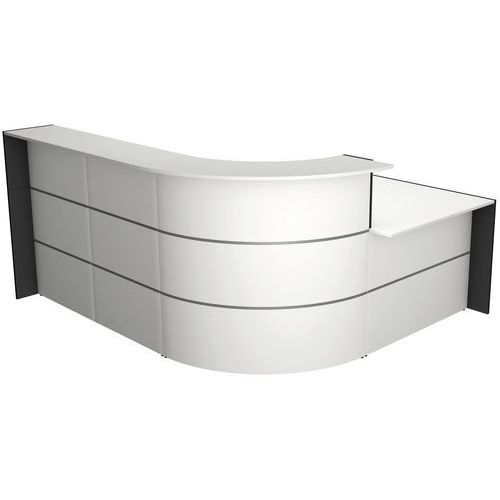 Banque D'accueil Compact Bari Blanc Module D'accueil Gauche - Kerkmann