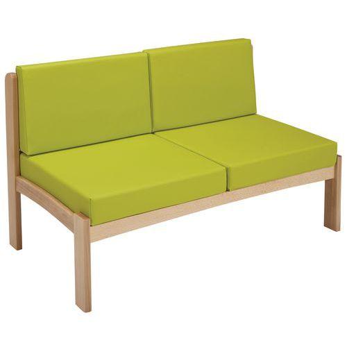 Chauffeuse 2 Places Autize Structure Naturel Pvc 2097 Anis - Manutan Expert