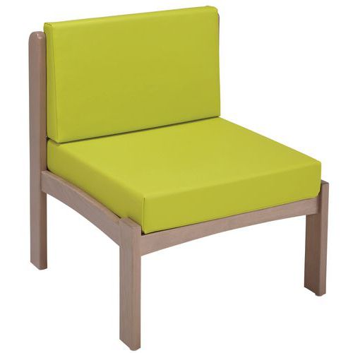 Chauffeuse Autize Structure Taupe Pvc 2097 Anis - Manutan Expert