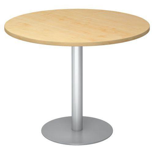 table de réunion ronde 100cm érable/alu