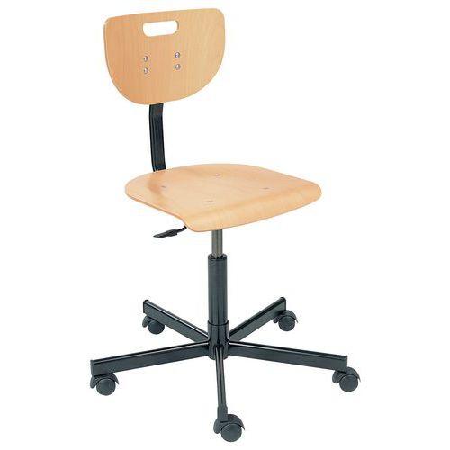 Chaise De Travail Werek À Roulettes Dures - Nowy Styl