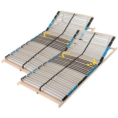 Ergonomischer 7 Zonen Lattenrost 180x200, Kopfteil mehrfach verstellbar, 42 Latten, Buchenholz, Image