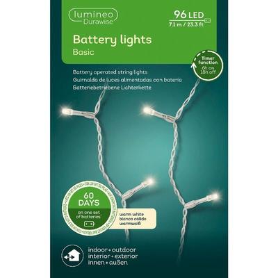 Lumineo Batterie LED Lichterkette Durawise 710 cm 96 Lichter - warmweiß Image