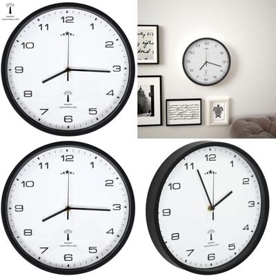 Vidaxl - Funkwanduhr Quarzwerk 31 cm Weiß & Schwarz - Wanduhr - Wanduhren - Home & Living - Weiß Image