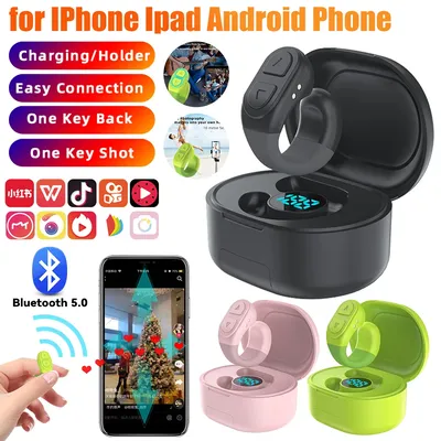 For ios Scrolling Ring For TIK Tok Ring with Stand Kindle App Camera Remote Digital Charging Case