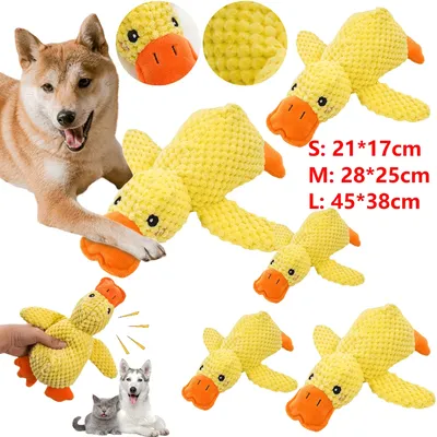 Dog Calming Duck Sound Toys Pet Plush Toy with Quacking Sound Calming Duck Dog Toy Dog Stuffed