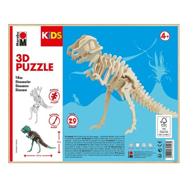 Marabu Kinder 3D-Puzzle »T-Rex Dinosaurier« Image