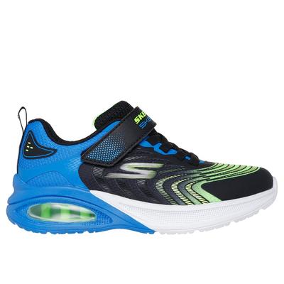Skechers Boy's Microspec Max Advance - Vortivox Sneaker | Size 12.0 | Black/Lime | Textile/Synthetic