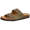 Pantoffel LICO "Pantolette Alvaro", Gr. 46, grün, Leder, Schuhe