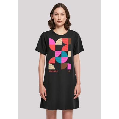Shirtkleid F4NT4STIC "Abstrakt Damen T-Shirt Kleid", Damen, Gr. 5XL, schwarz, Obermaterial: 100% Baumwolle, casual, regular fit, Rundhals, Kurzarm ohne Bündchen, Kleider, Print Image