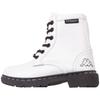 Schnürboots KAPPA, Gr. 30, schwarz-weiß (weiß, schwarz), Synthetik, glänzend, sportlich, Schuhe, mit praktischem Reißverschluss an der Schuhinnenseite