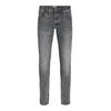 Slim-fit-Jeans JACK & JONES "JJIGLENN JJCOLE CB 125", Herren, Gr. 31, Länge 32, grau (grau denim), Denim/Jeans, Obermaterial: 98% Baumwolle, 2% Elasthan, Abriebeffekte, modisch, slim fit, Jeans