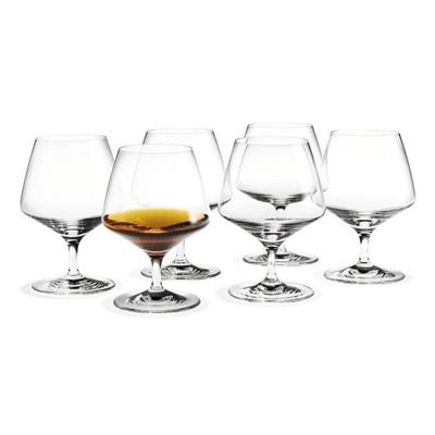 Holmegaard Perfection Brandy Glass, Clear, 6 pcs. - 12.2 oz