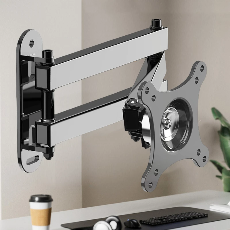 20 ° Staffa per montaggio a parete per TV inclinabile 360 ° Supporto ruotato Supporto TV universale per tablet PC con monitor LCD LED da 14 a 37 pollici