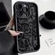 Custodia per telefono Graffiti nera per Xiaomi 14T Pro 13 12 11 Lite 5G 14 13T 12T Poco F6 F5 X6 X5 X3 M6 Pro 4G Custodia antiurto in silicone