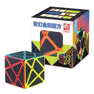 FanXin Carbon Faser Aufkleber Achse/Windmühle/Fisher/Ahornblatt Professionelle Geschwindigkeit Zauberwürfel Bildung Lernen Cubo Magico Spielzeug Image