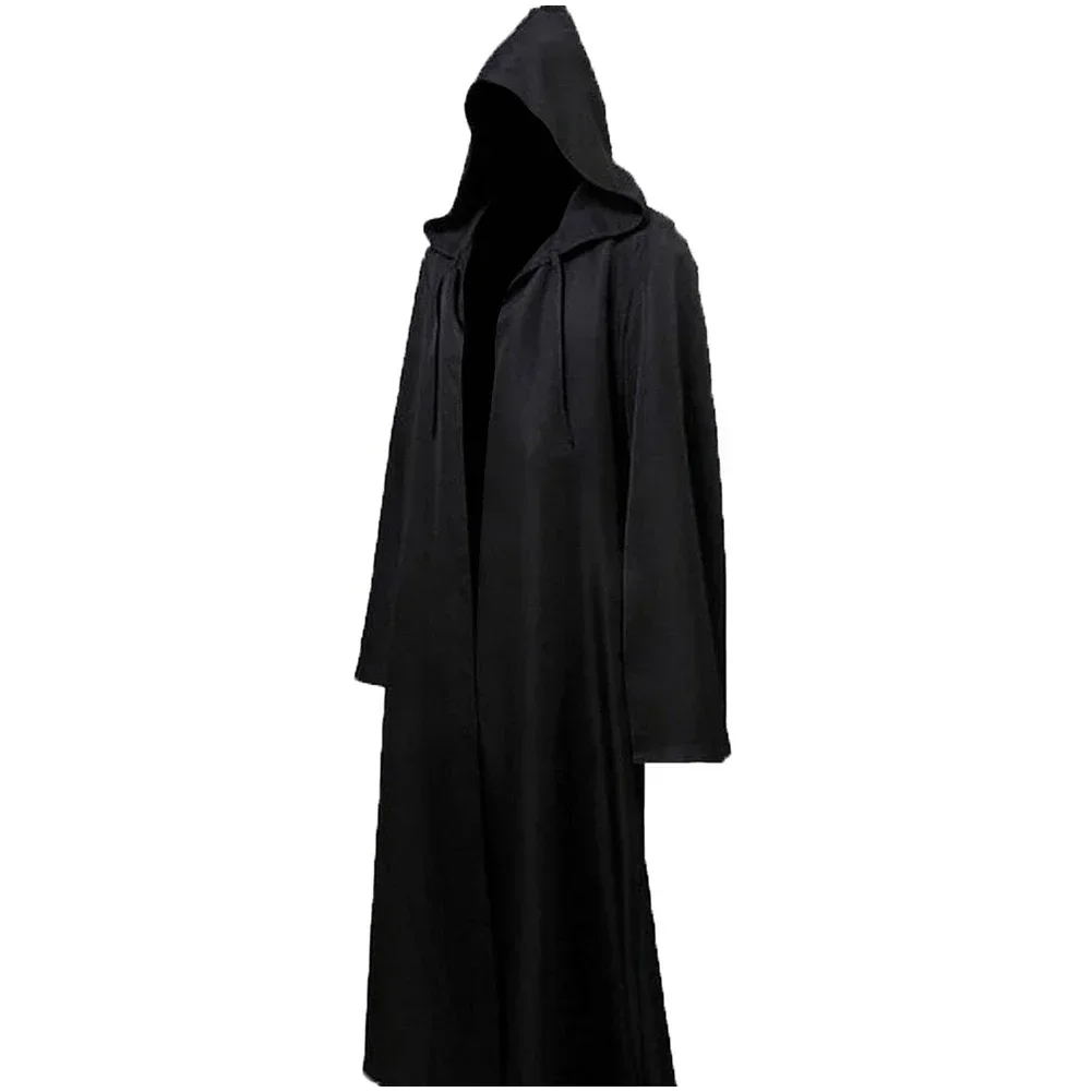 Cosplay Fantasia Schwarz Braun Umhang Film Space Battle Jedi Verkleidung Kostüm Erwachsene Männer Fantasy Robe Halloween Image