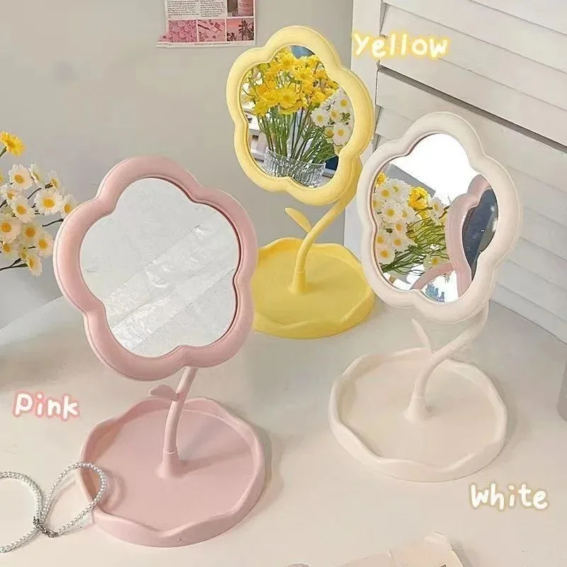 Spiegel Desktop Blumenspiegel Kreativer Schlafsaal Desktop Online Celebrity Gao Yan Value Spiegel für Schlafzimmer Home Decor Spiegel Image