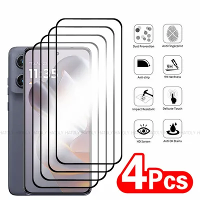 2/4PCS Tempered Glass For Motorola Edge 50 Neo Screen Protector Motorola Edge 50 Neo Full Glue Phone Film Motorola Edge 50 Neo