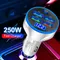 250W PD Car Charger 5 Ports Fast Charging PD QC 3.0 USB C Car Quick Charger Type-C Adapter in Car