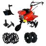 Sakawa - 7.5 hp Cultivator + 400x8 Pneumatic Wheels + 400x10 Metal Wheels + Handles + Furrower